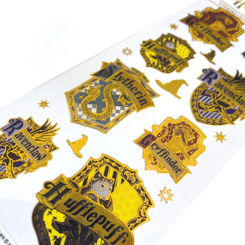 Paper House Productions Harry Potter Hogwarts House Crests Shiny Foil Enamel Effect Sticker Sheets - 3 Pack - Image 2